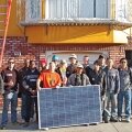 Funded by SV2, Job Train’s students partner with Grid Alternatives to install a photovoltaic system on a qualifying customer’s home in San Francisco.